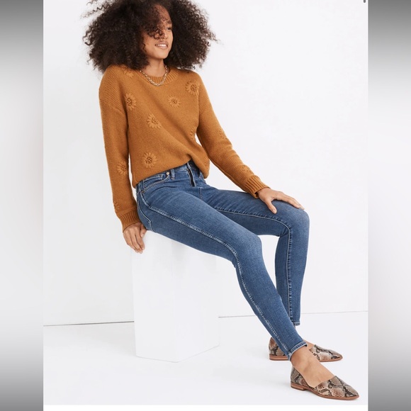 Madewell - Petite 10" High-Rise Skinny Jeans in Wendover Wash-Size 23P - Picture 3 of 12